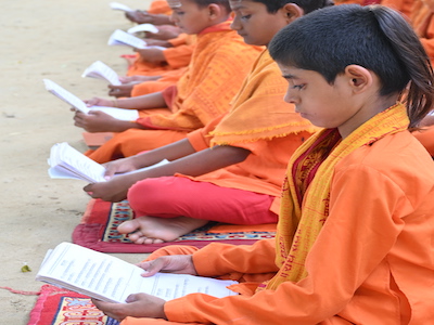 School supplies - Students with books and learning materials